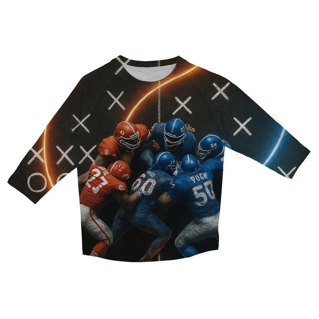 Split Field Strategy Chalkboard Comes Alive custom 3/4 sleeve shirts