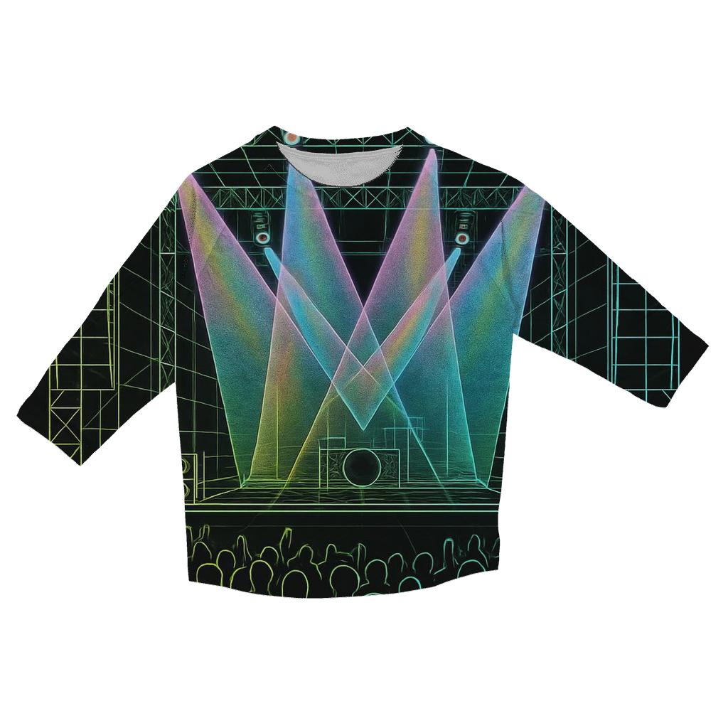Concert Stage Wireframe trendy 3/4 sleeve tops