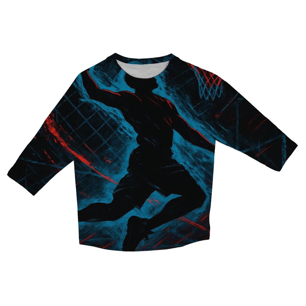 Street Basketball Meteor Dunk fashion 3/4 sleeve shirts