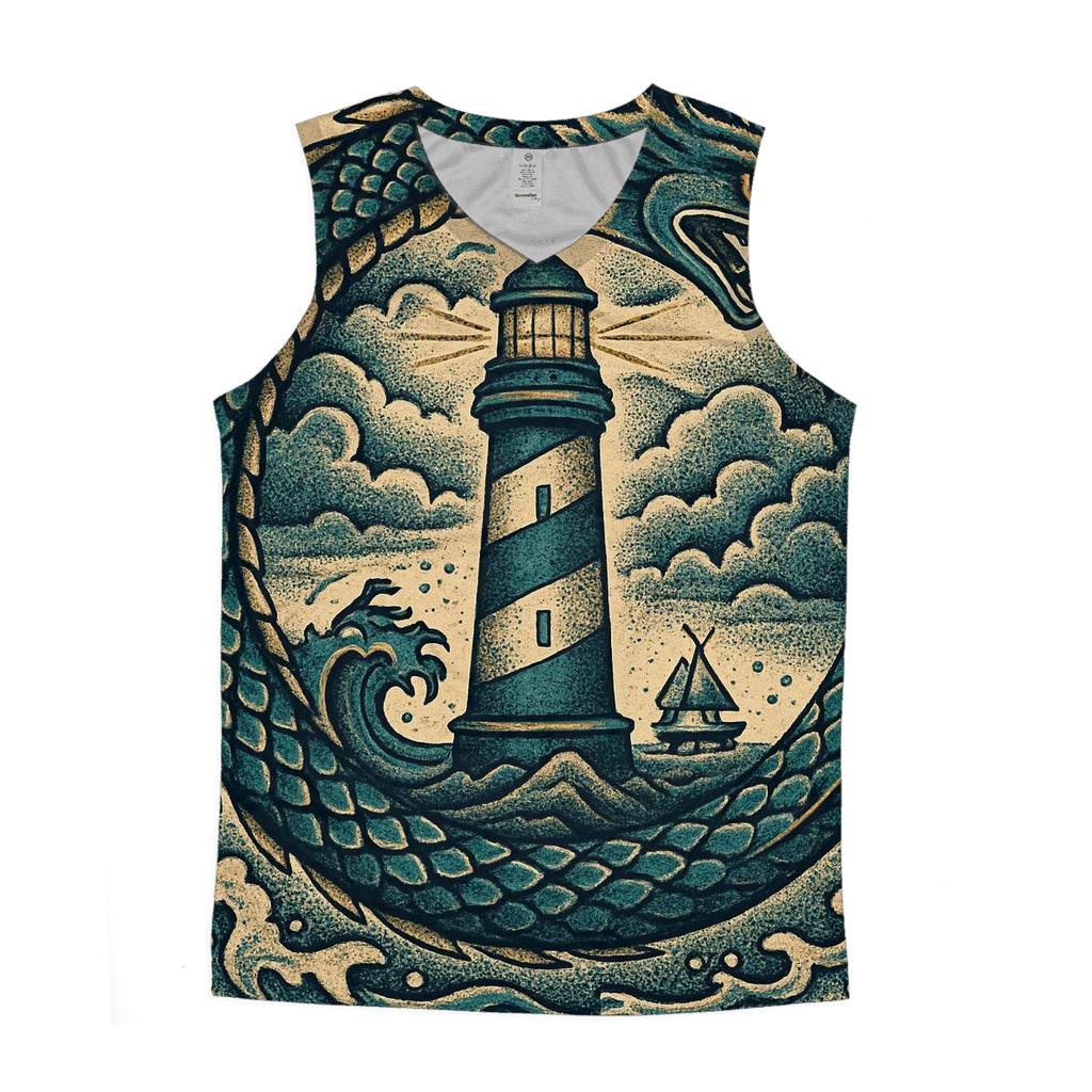 Ouroboros Lighthouse Of Returning Tides designer workout tanks