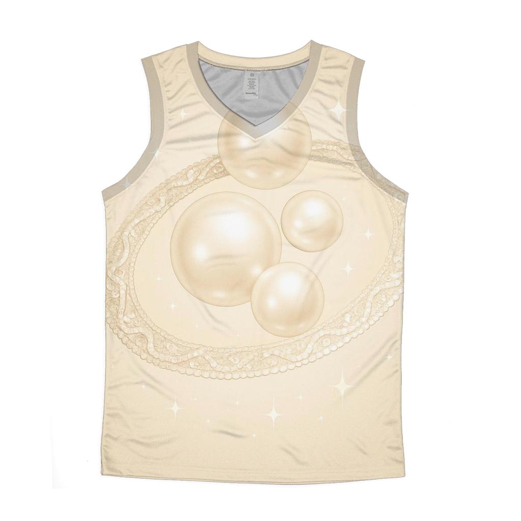 Champagne Orbit Lace personalized athletic tanks