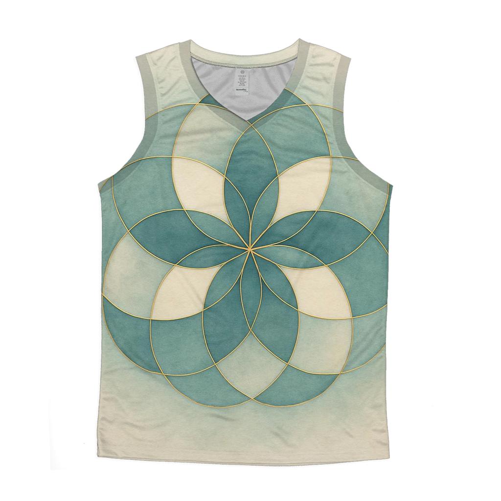 Quiet Geometry Of Breath designer workout tanks