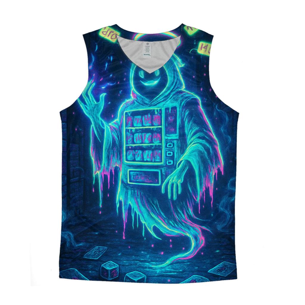 Vending Machine Oracle graphic print tank tops