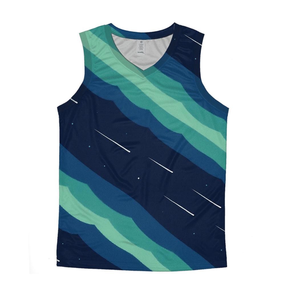 Aurora Ribbon Shear sports performance tank tops
