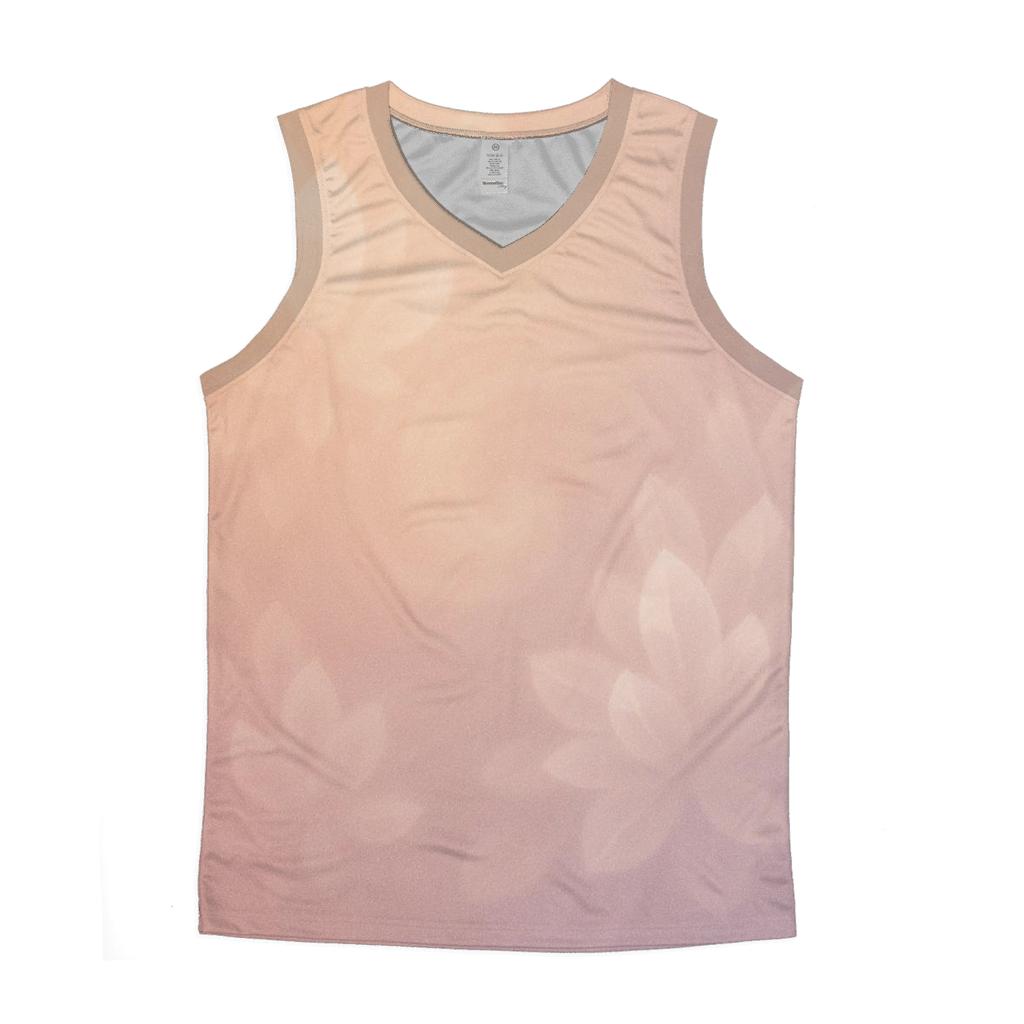Desert Quartz Bloom graphic print tank tops