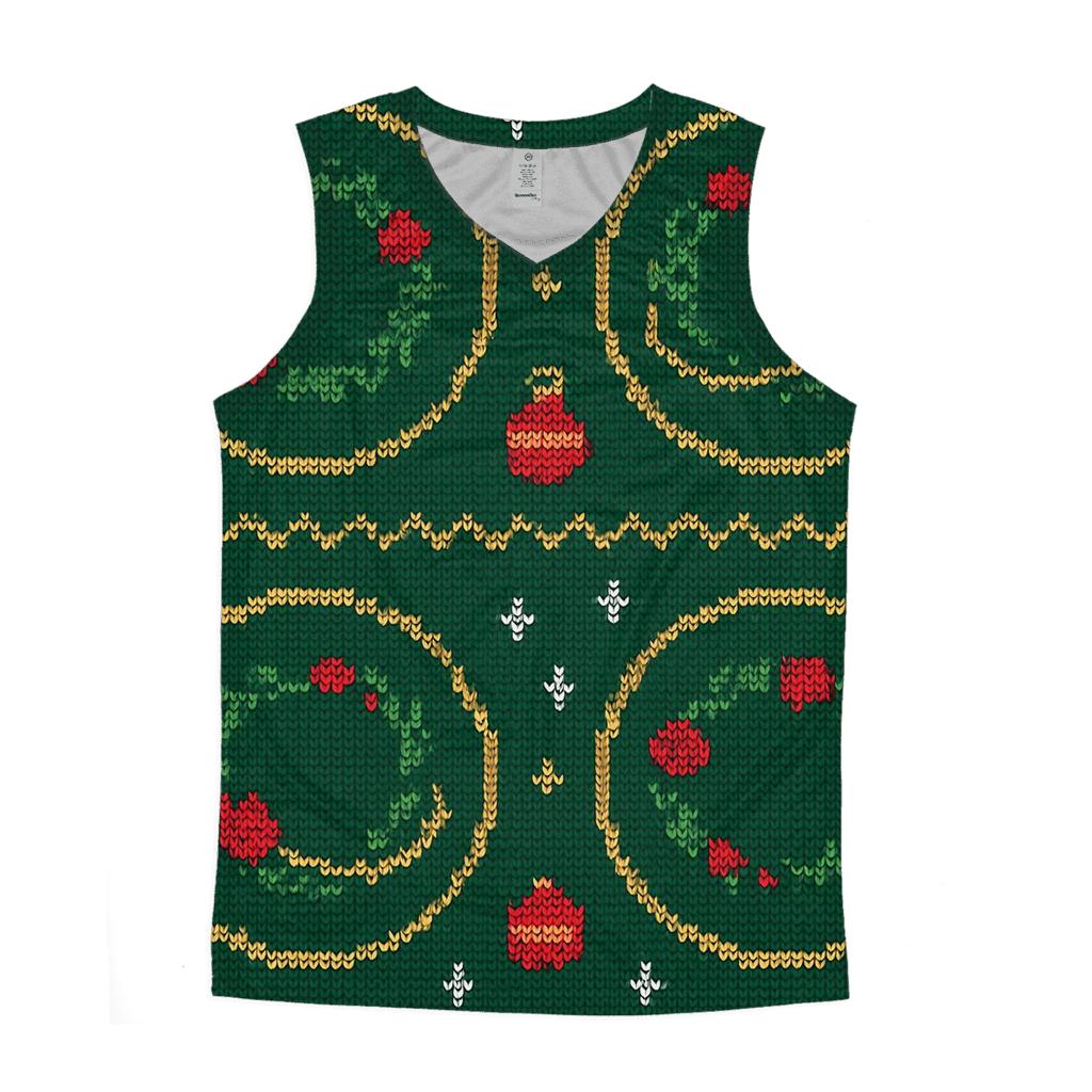 Holly Orbit Medallion Grid Design sports performance tank tops