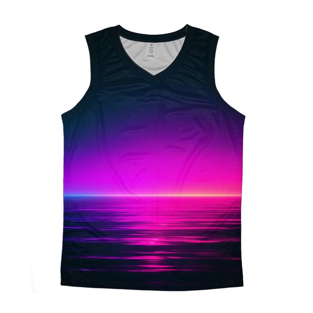 Neon Harbor Afterglow designer workout tanks