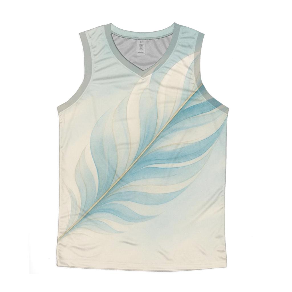 Feather Of Peaceful Air graphic print tank tops