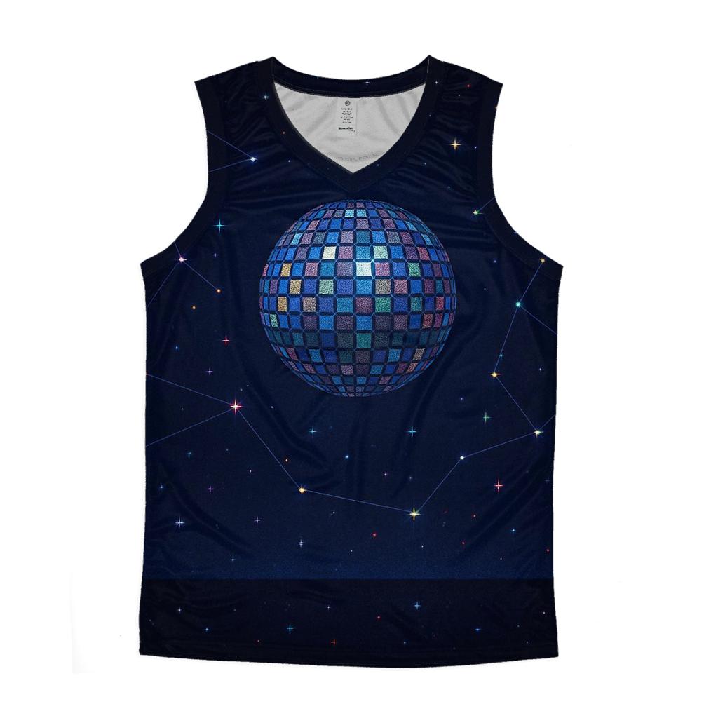 Midnight Disco Constellation personalized athletic tanks