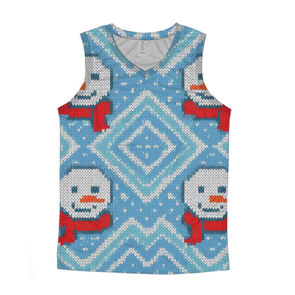 Snowman Aurora Zigzag Design stylish racerback tanks