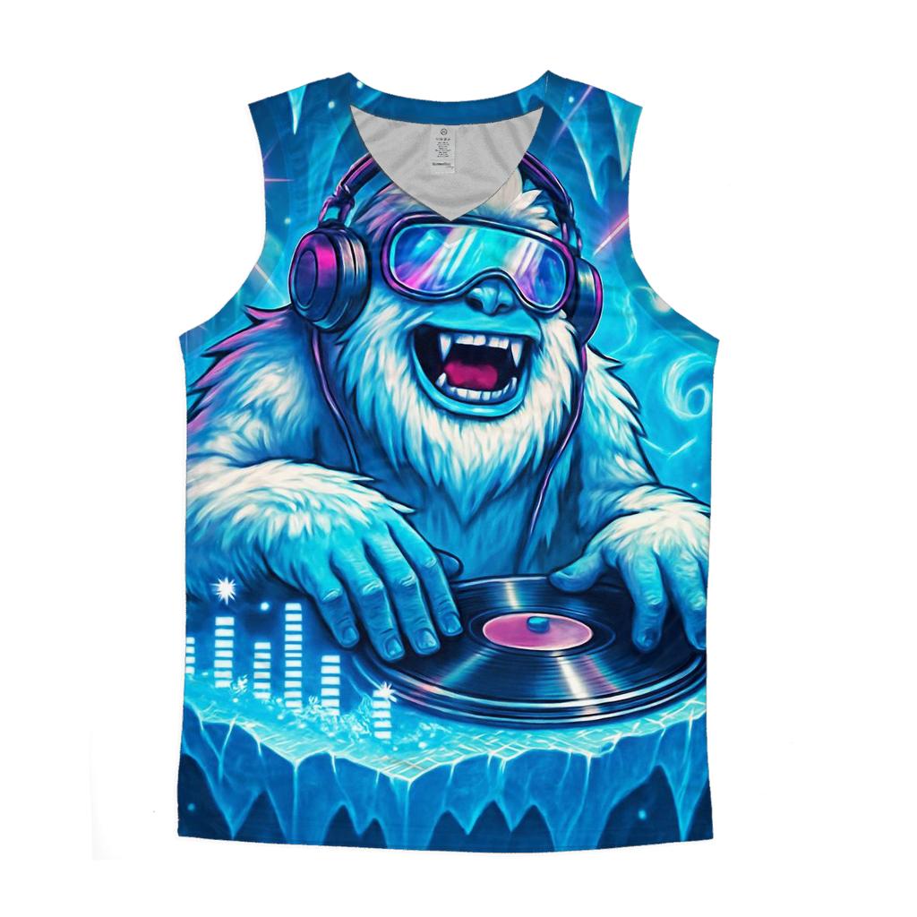 Glacier Disco Yeti graphic print tank tops