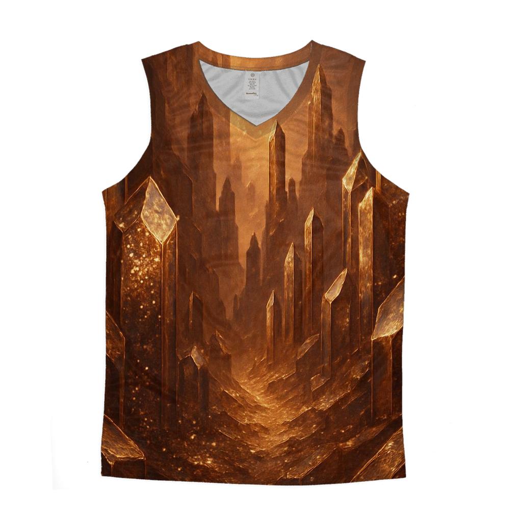 Copper Bronze Crystal Canyon casual summer tank tops
