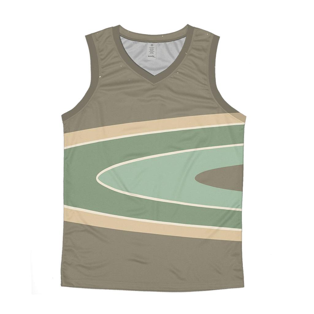 Ring Plane Horizon Bands casual summer tank tops