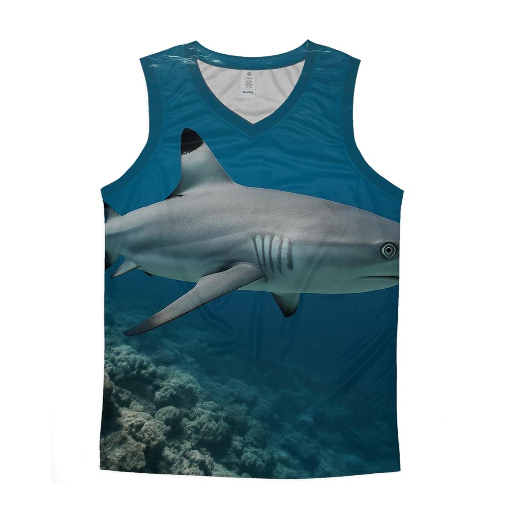 Reef Patrol Blacktip Shark personalized athletic tanks