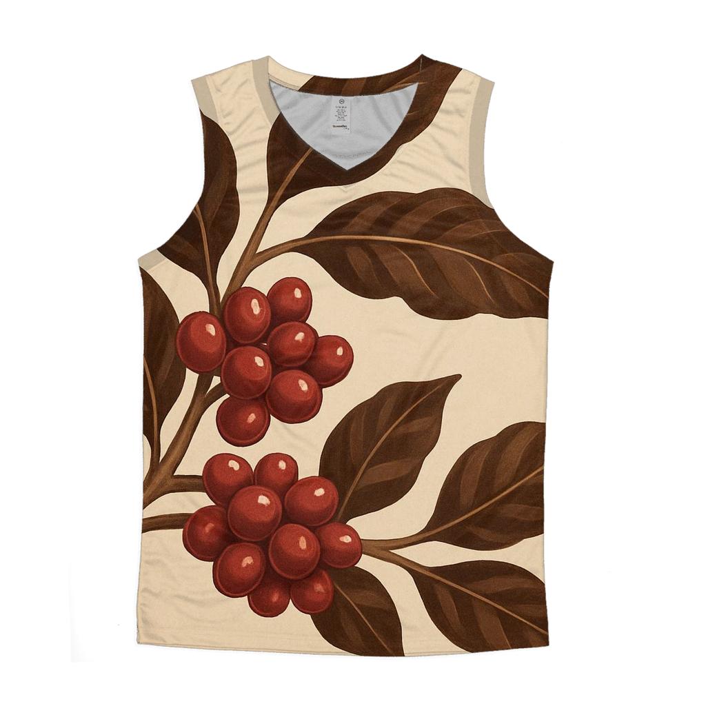 Cherry Branch Gloss cotton sleeveless tops