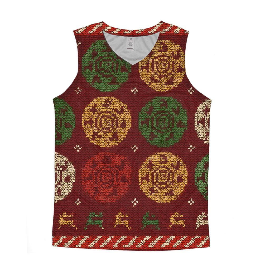 Reindeer Black Hole Polka Design casual summer tank tops