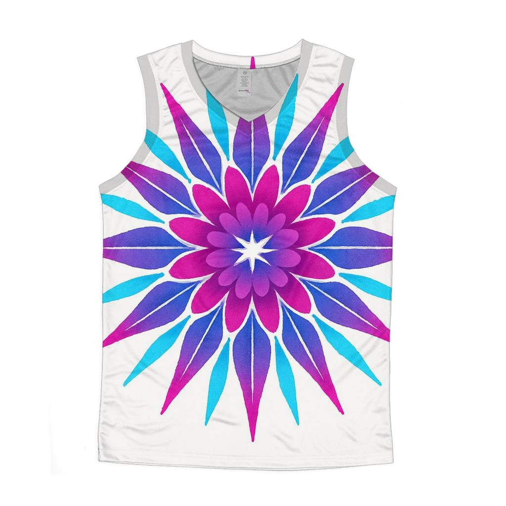 Mandala Pulsar Sunburst sports performance tank tops
