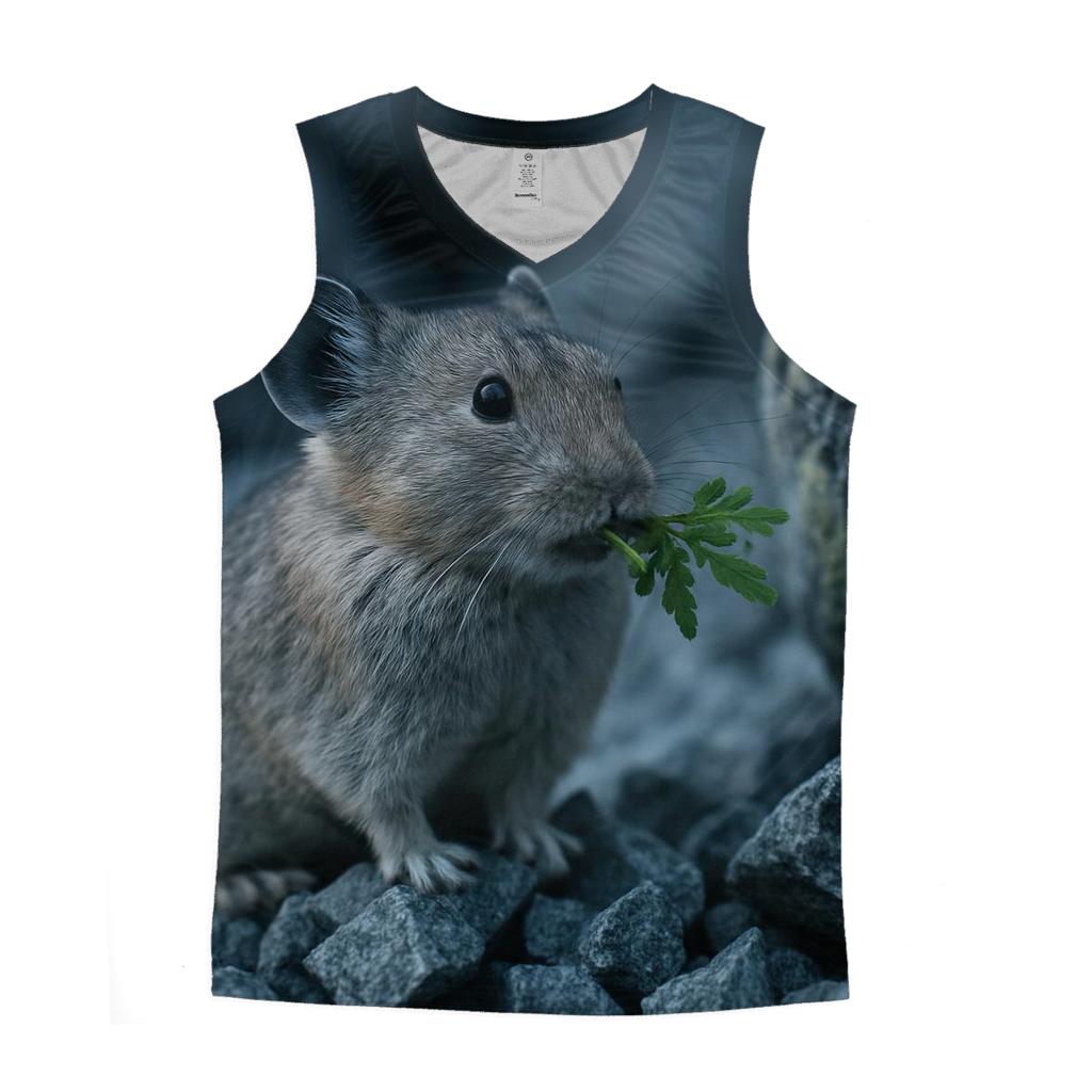 Alpine Sentinel American Pika casual summer tank tops