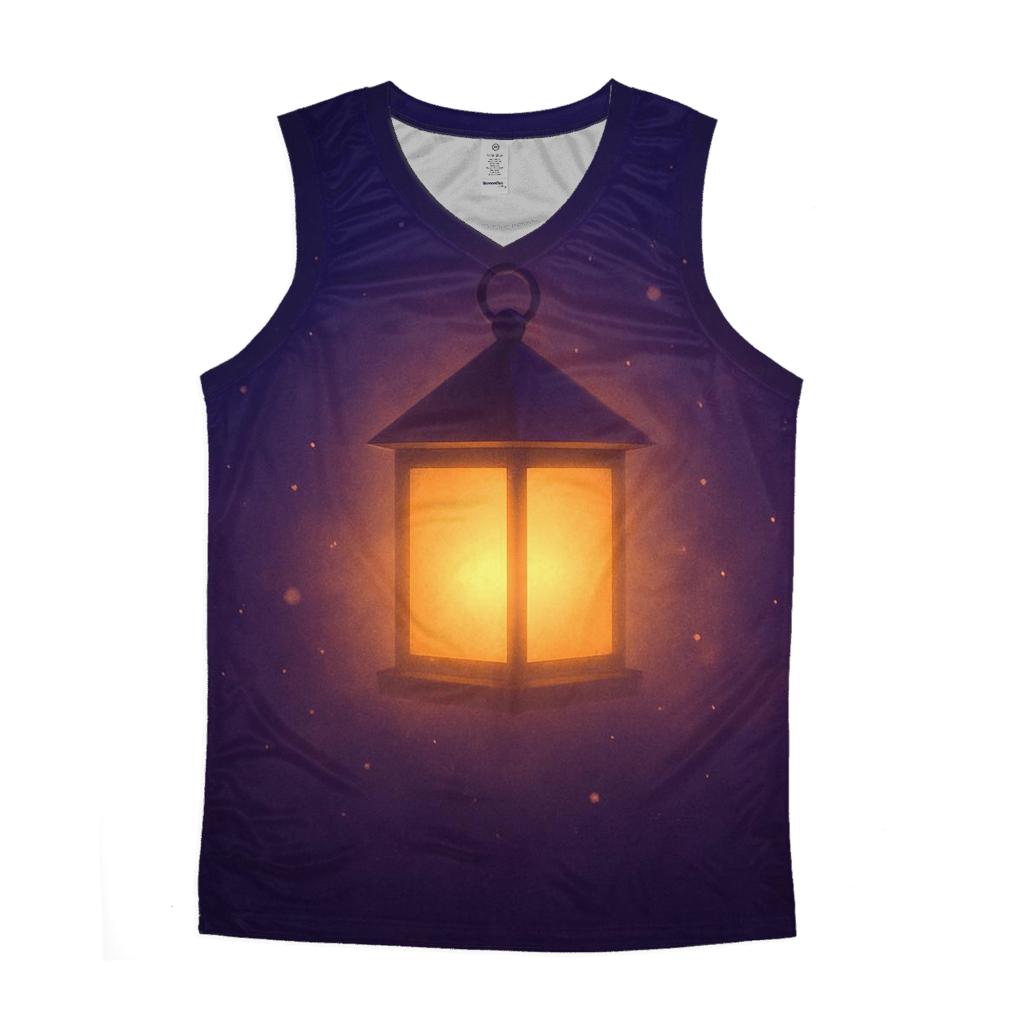 Lantern Glow In The Inner Night graphic print tank tops