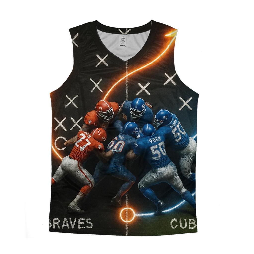 Split Field Strategy Chalkboard Comes Alive custom tank tops