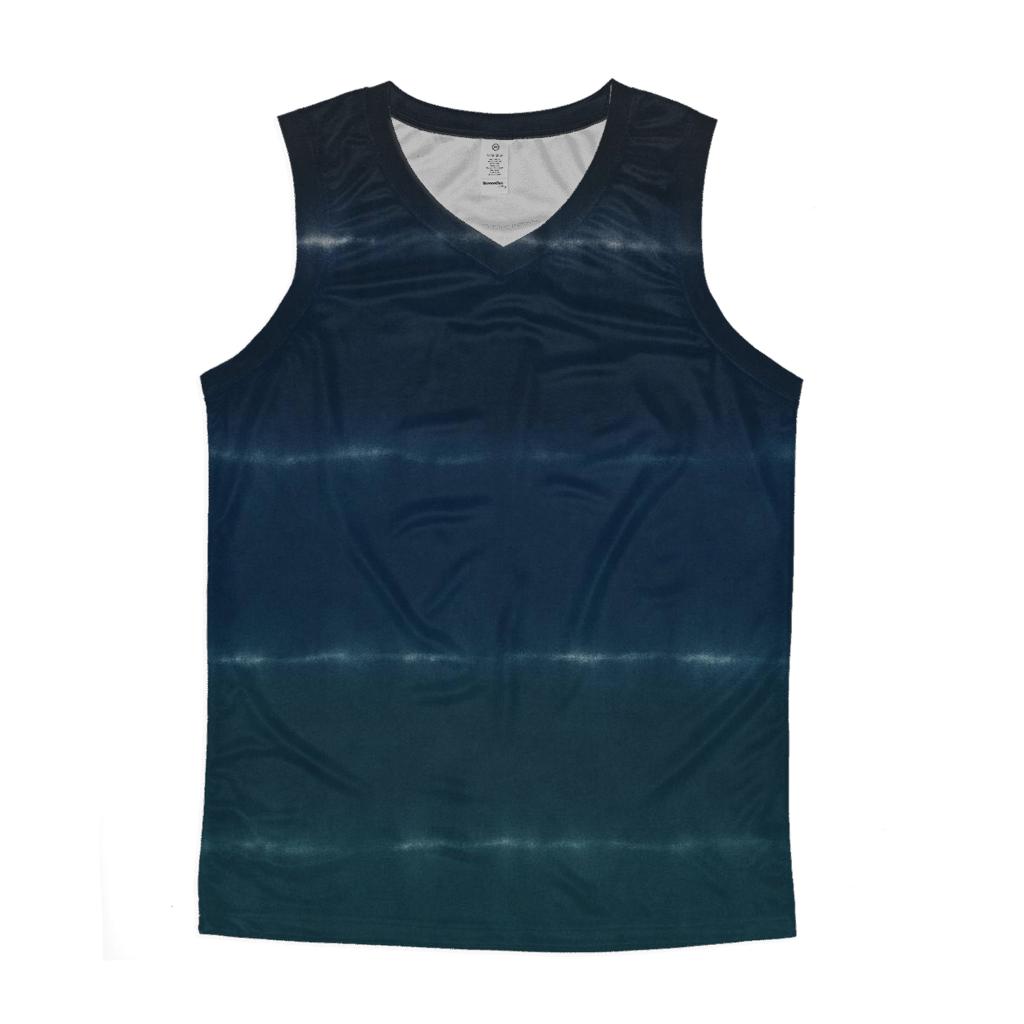 Horizon Stripes Deep Space Gradientless casual summer tank tops
