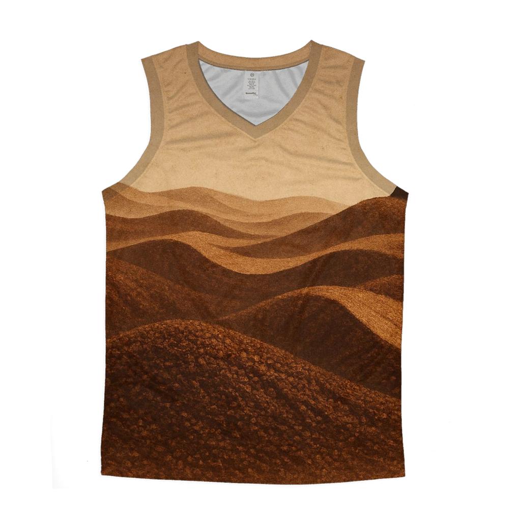 Grind Texture Dune personalized athletic tanks
