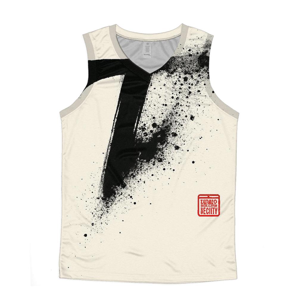 Minimal Ink Splash Letterforms personalized athletic tanks
