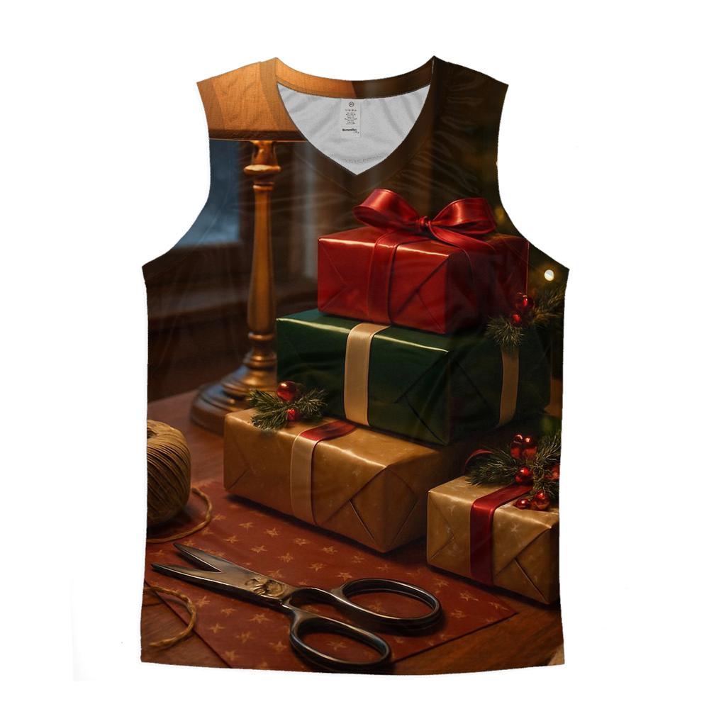 Gift Wrap Table With Ribbon Curls sports performance tank tops