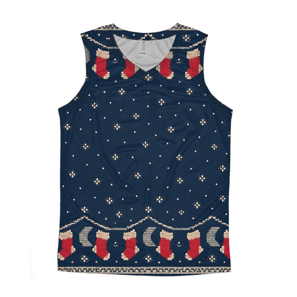Stocking Moon Phase Border Design custom tank tops