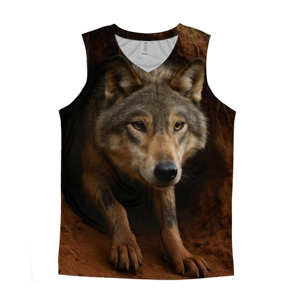 Spring Melt Den Entrance In Red Clay graphic print tank tops