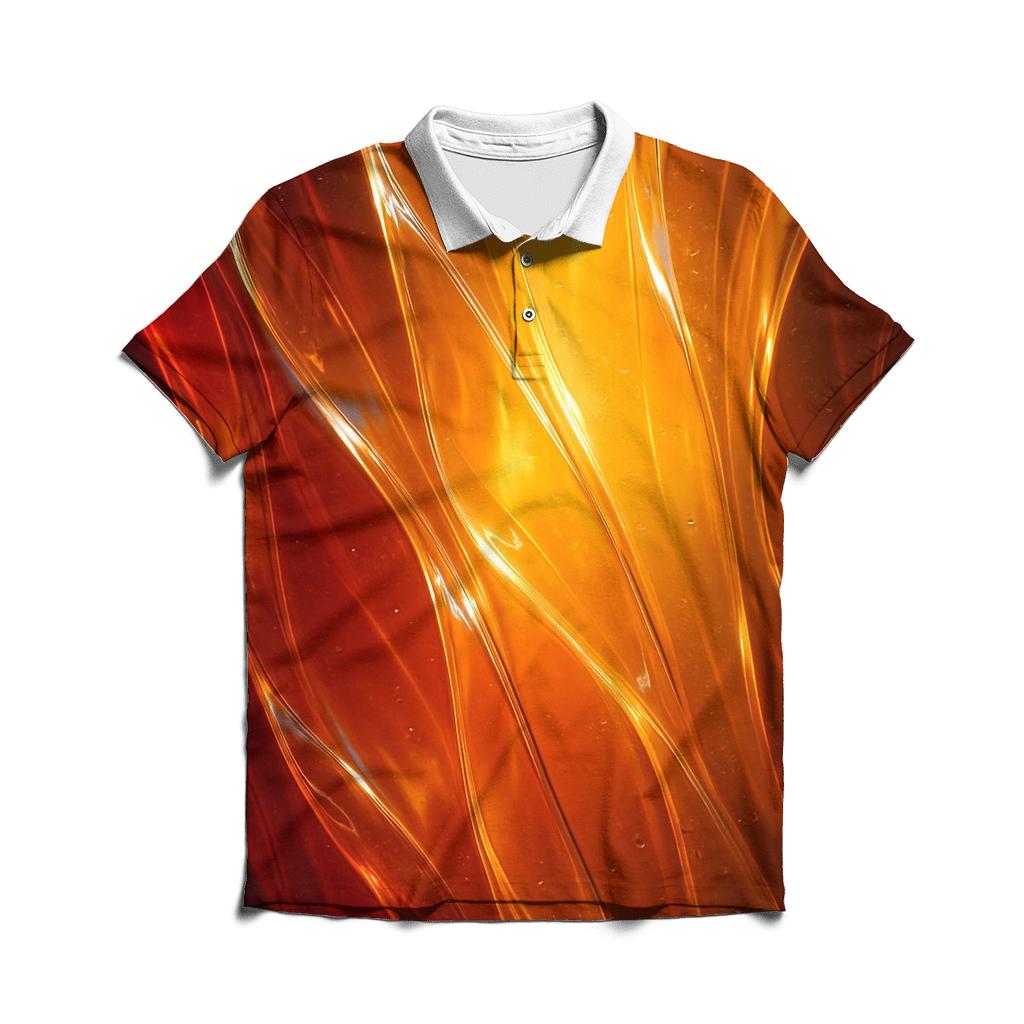 Molten Glass Cascade custom polo shirts