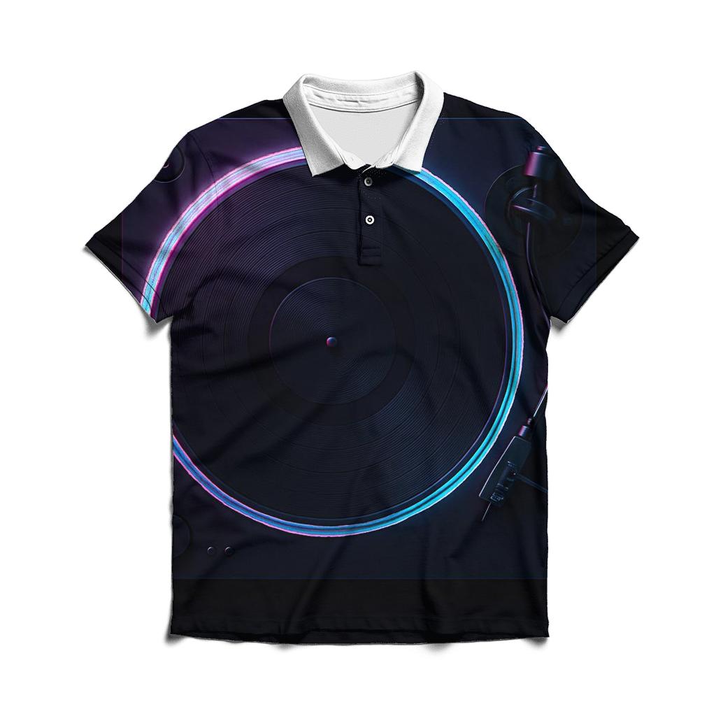 Neon Turntable Halo stylish collar polo tees