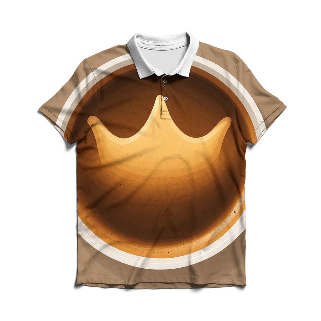 Crown Crema Arc stylish collar polo tees