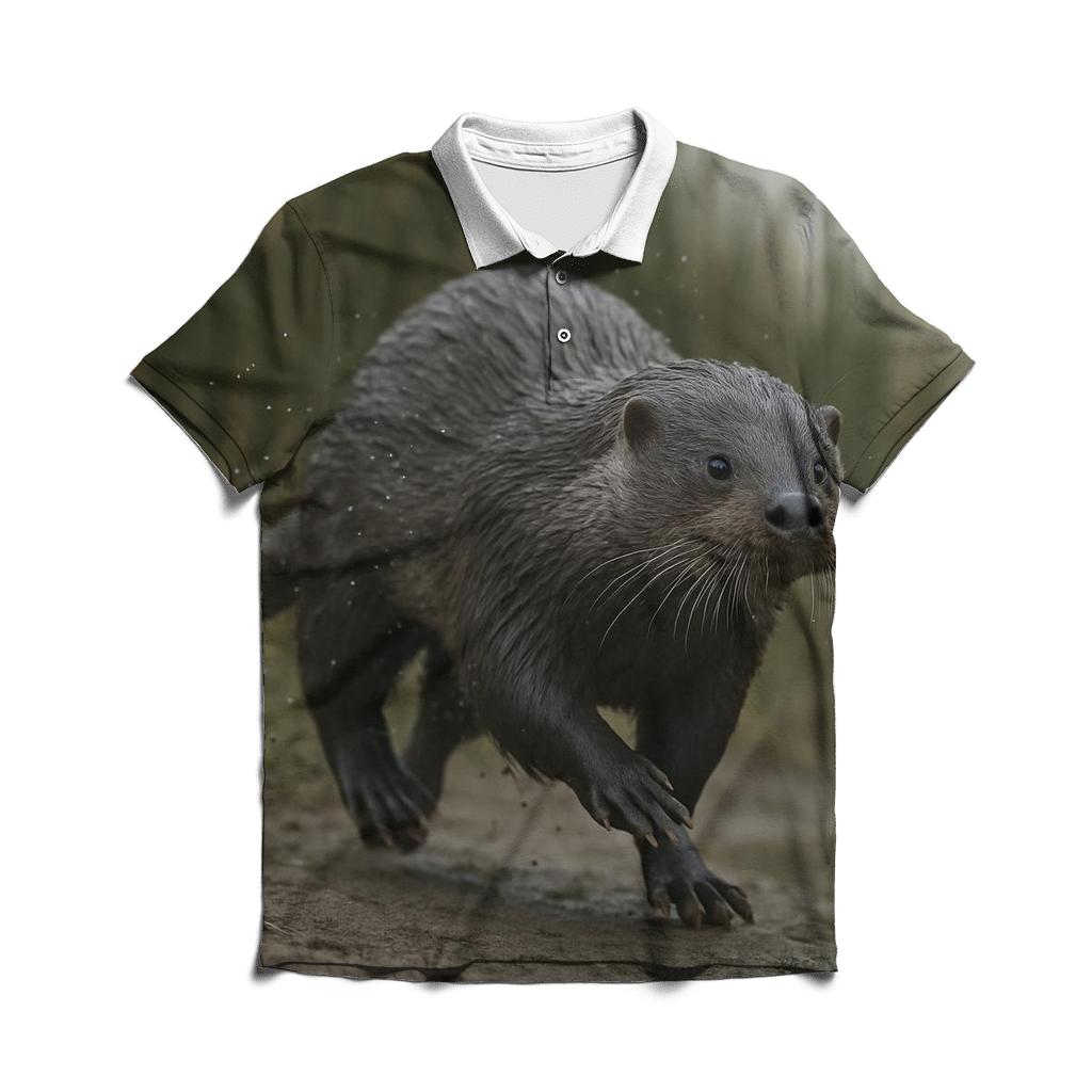 Riverine Sprint Eurasian Otter branded logo polo shirts