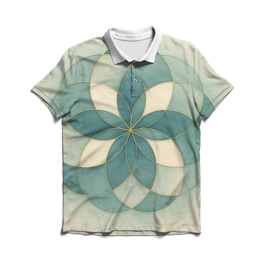 Quiet Geometry Of Breath personalized polo shirts
