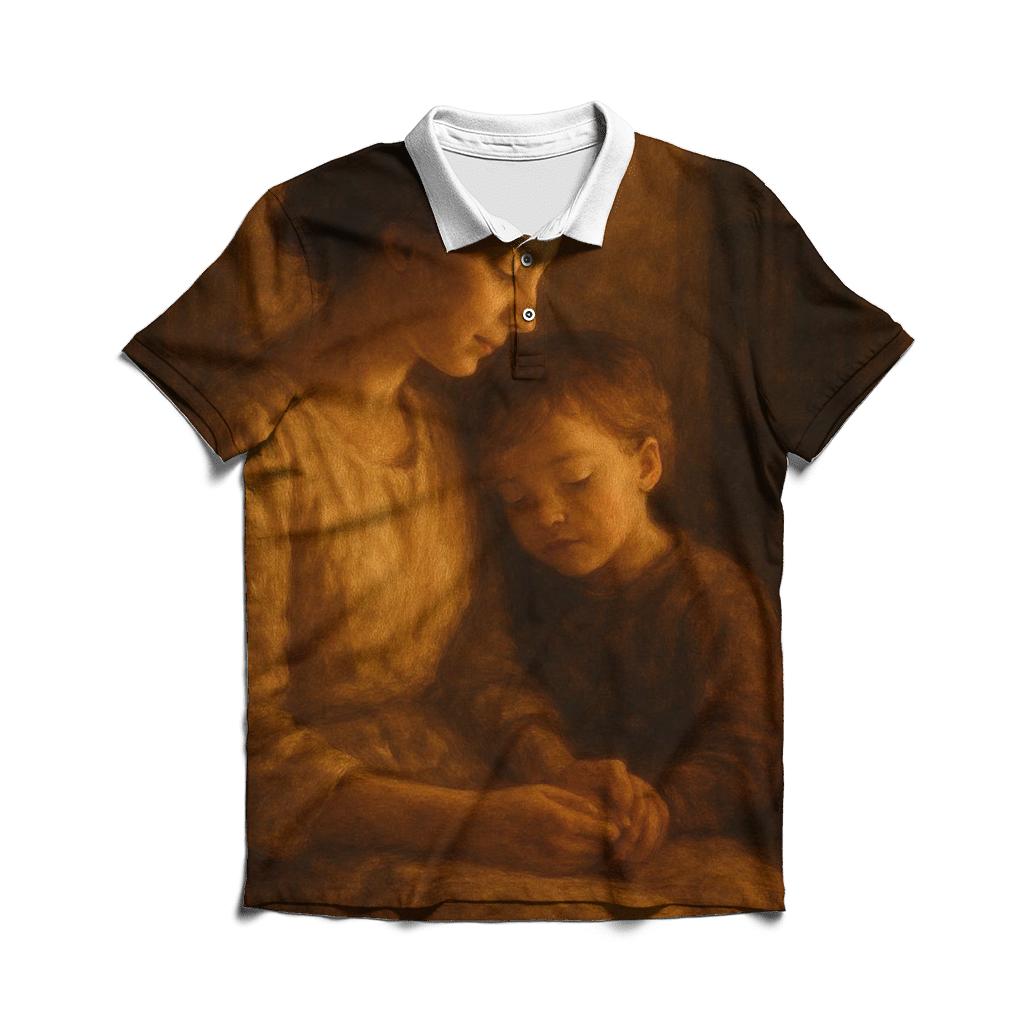 The Hearth Within Her Heart premium cotton polo shirts