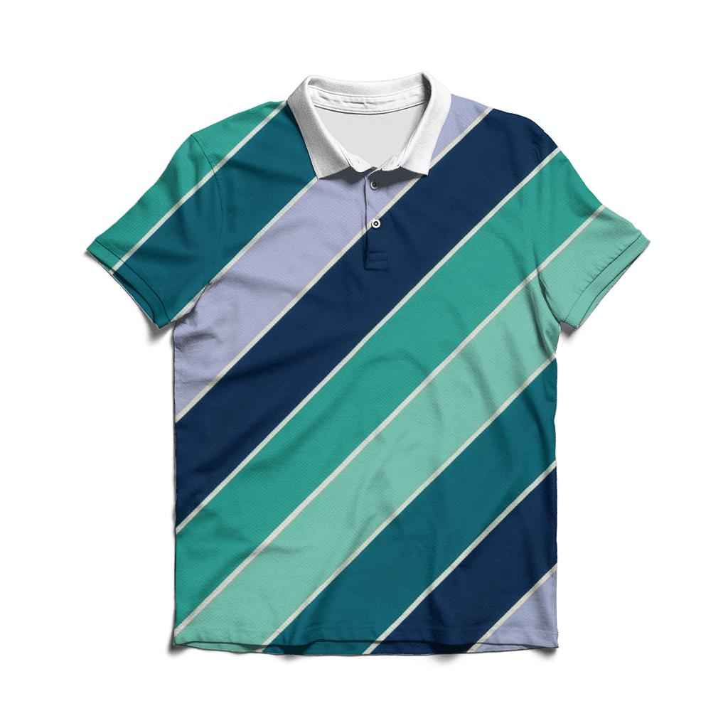 Aurora Arashi Diagonal Drift stylish collar polo tees