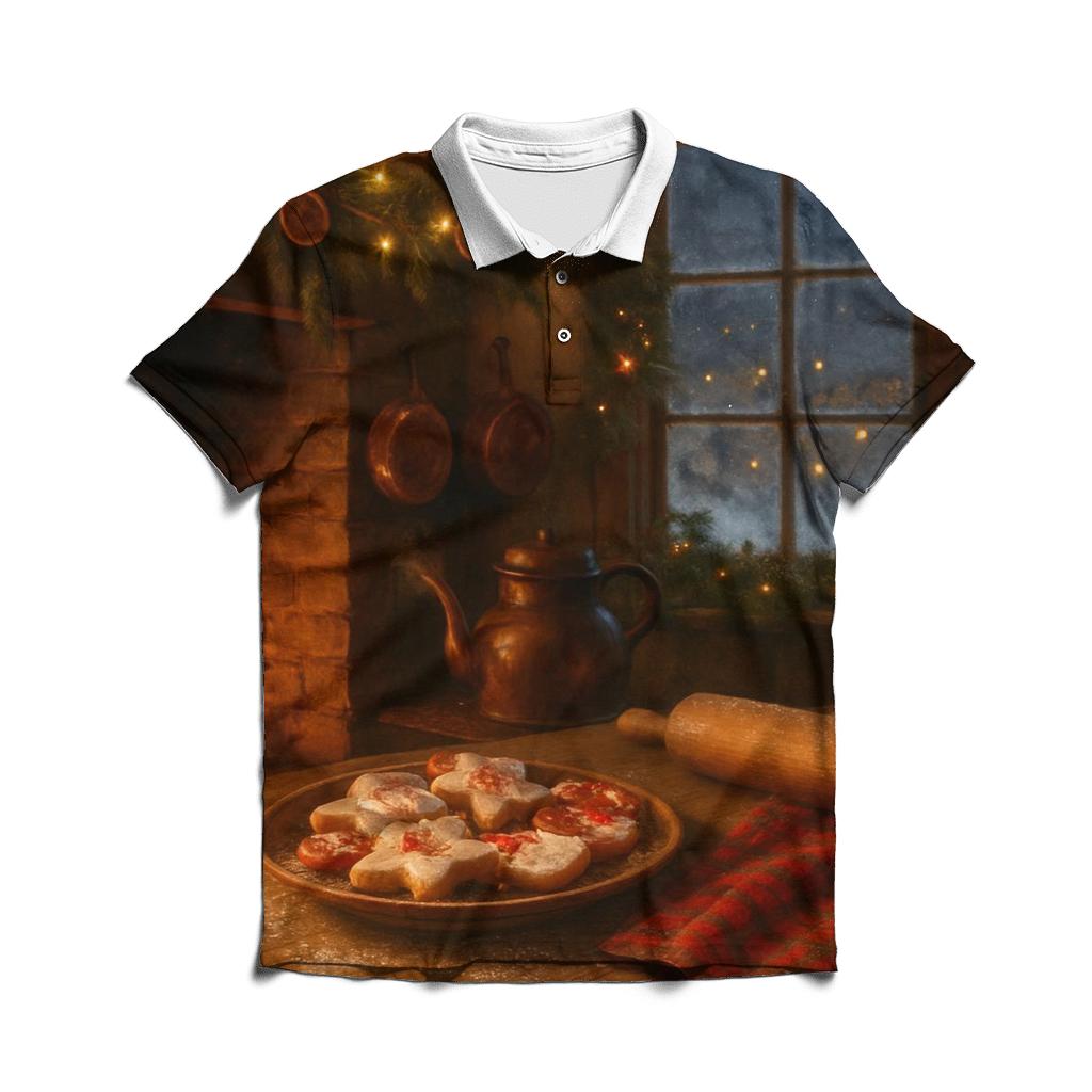 Sugarplum Kitchen By Firelight branded logo polo shirts