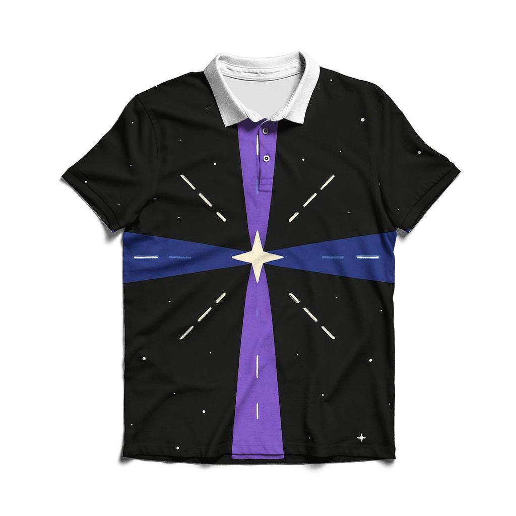 Pulsar Beam Crosshatch custom polo shirts