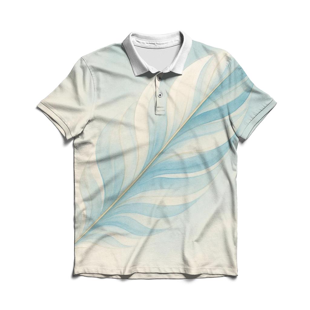 Feather Of Peaceful Air branded logo polo shirts