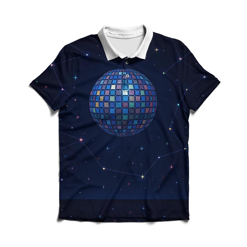 Midnight Disco Constellation classic pique polos