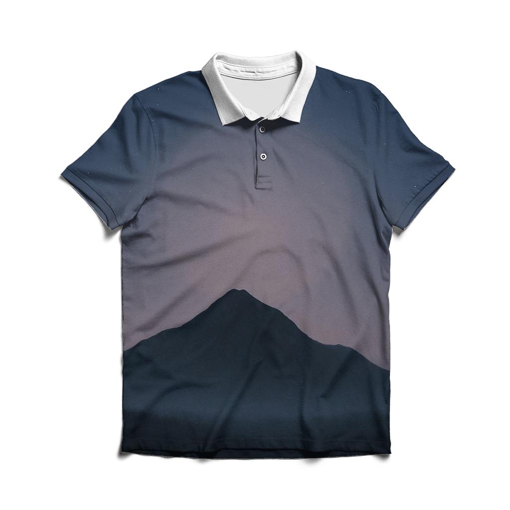 Mountain Silence Halo personalized polo shirts