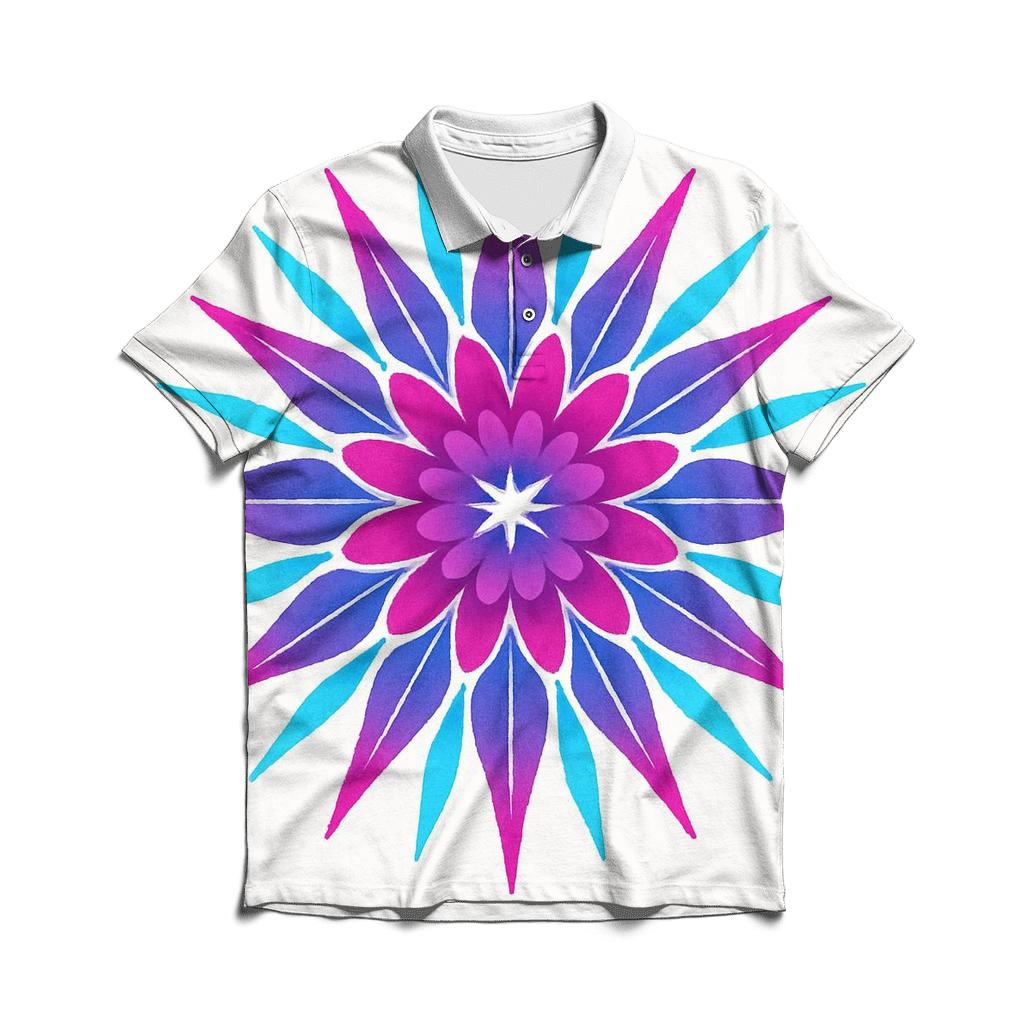 Mandala Pulsar Sunburst designer slim fit polos