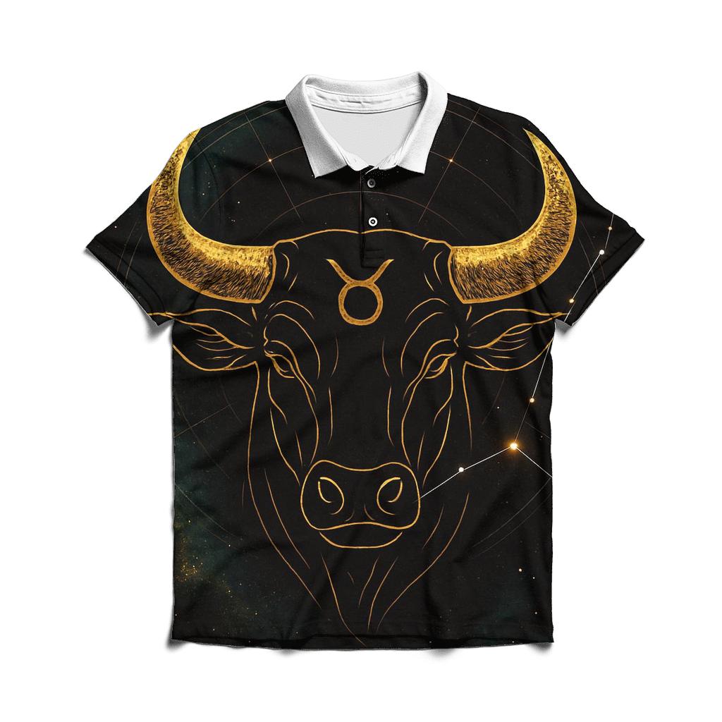 Taurus Horns And Aldebaran Glow classic pique polos