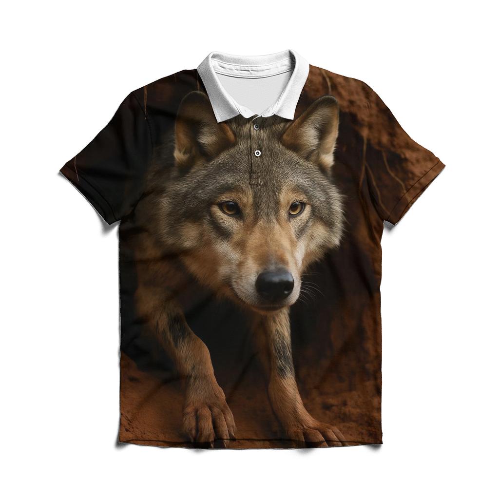 Spring Melt Den Entrance In Red Clay branded logo polo shirts