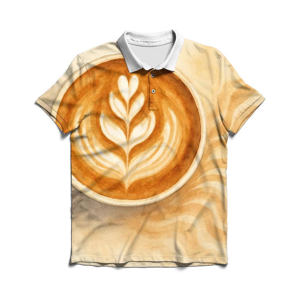 Latte Rosette Drift personalized polo shirts