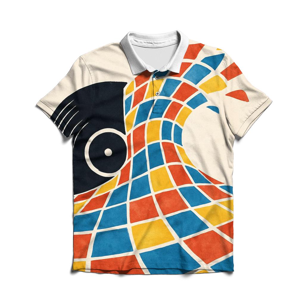 Vinyl Splash Mosaic classic pique polos