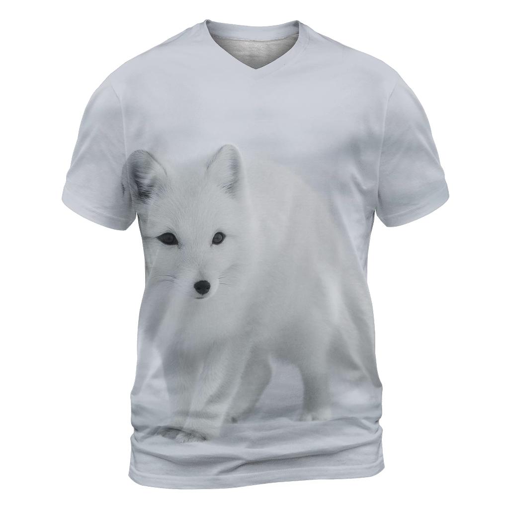 Tundra Stillness Arctic Fox personalized full print shirts