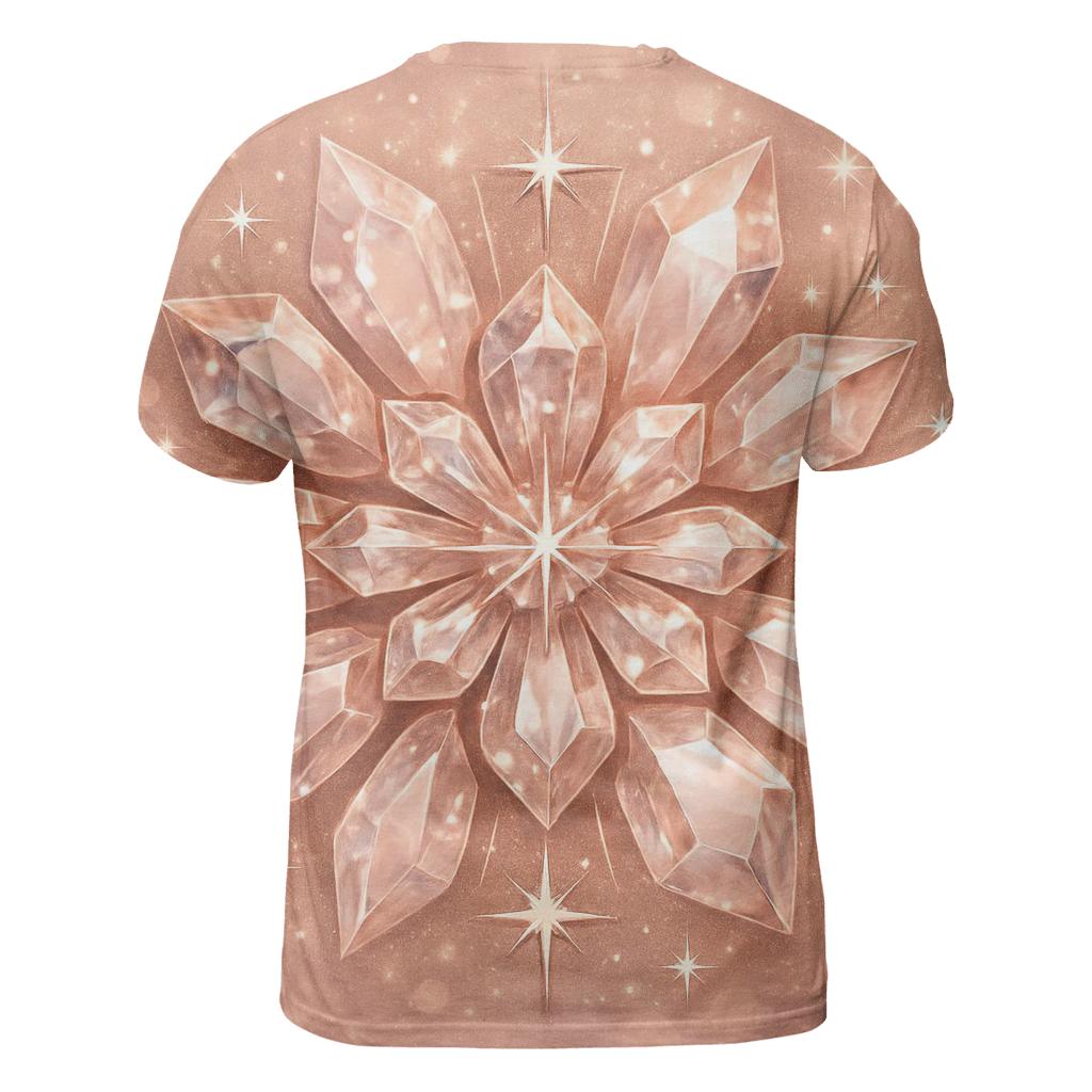 Rose Gold Gem Bouquet Burst unique graphic print tees