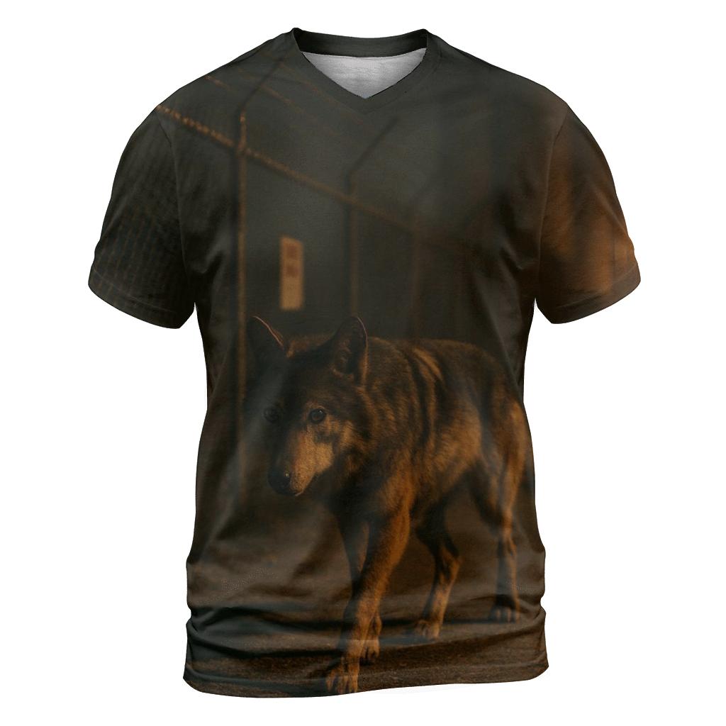 Night Patrol On An Industrial Perimeter statement graphic shirts